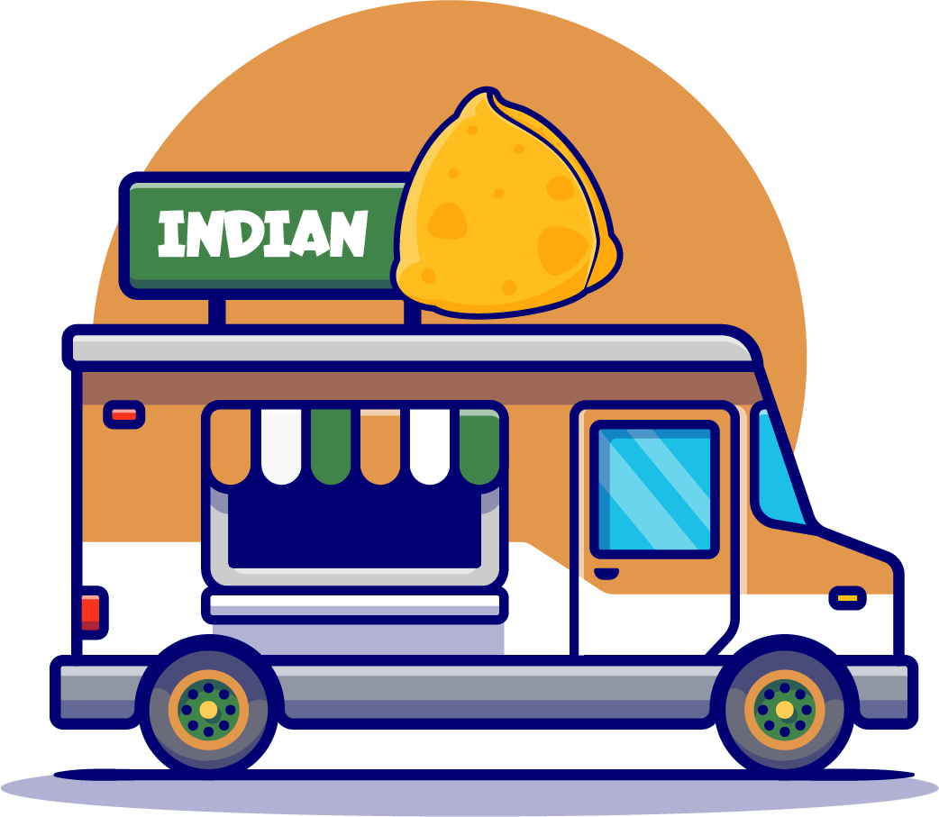 indian food truck icon