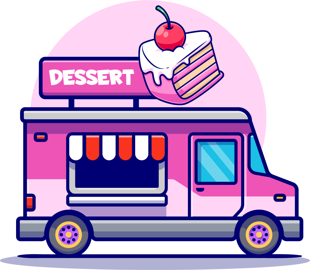 dessert food truck icon