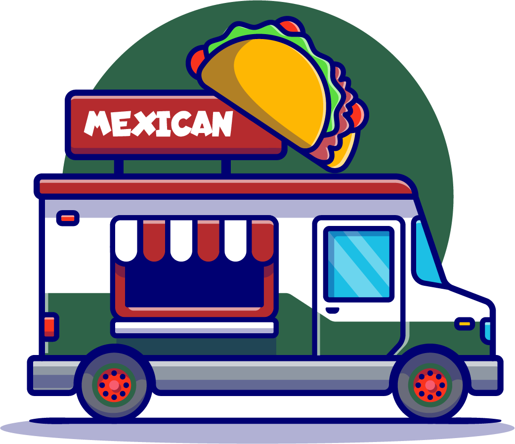 mexican food truck icon